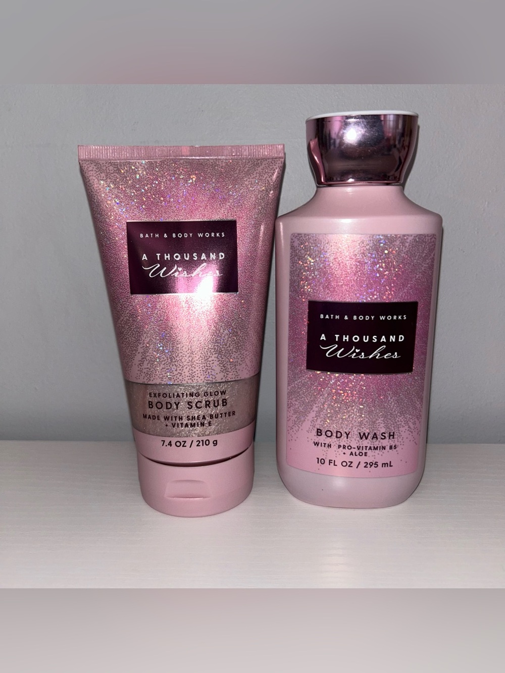 Bath & Body Works A Thousand Wishes Body Wash & Body Scrub NEW